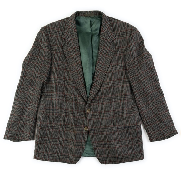 Johnstons of Elgin Other - Vintage Johnstons of Elgin 100% Cashmere houndstooth plaid blazer
